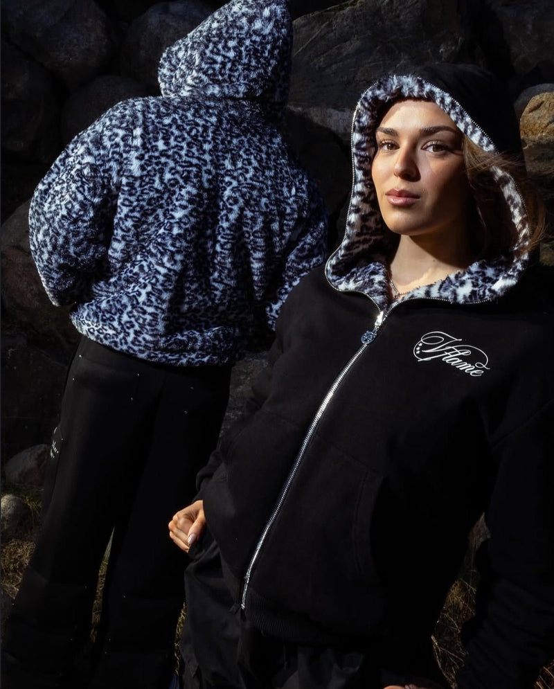 DOUBLE-SIDED FUR HOODIE