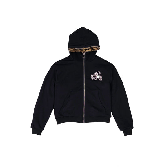 Leopard ZIP up Hoodie