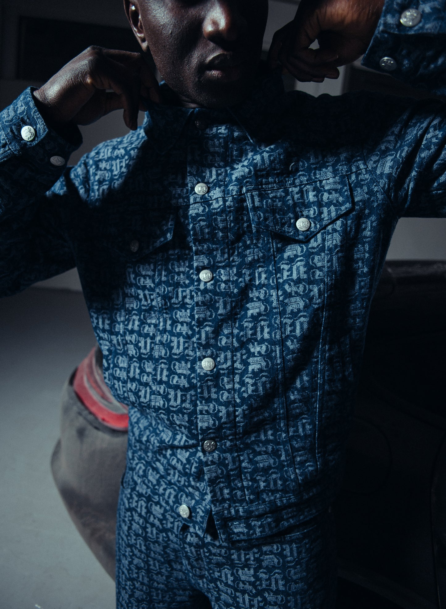 MONOGRAM DENIM JACKET