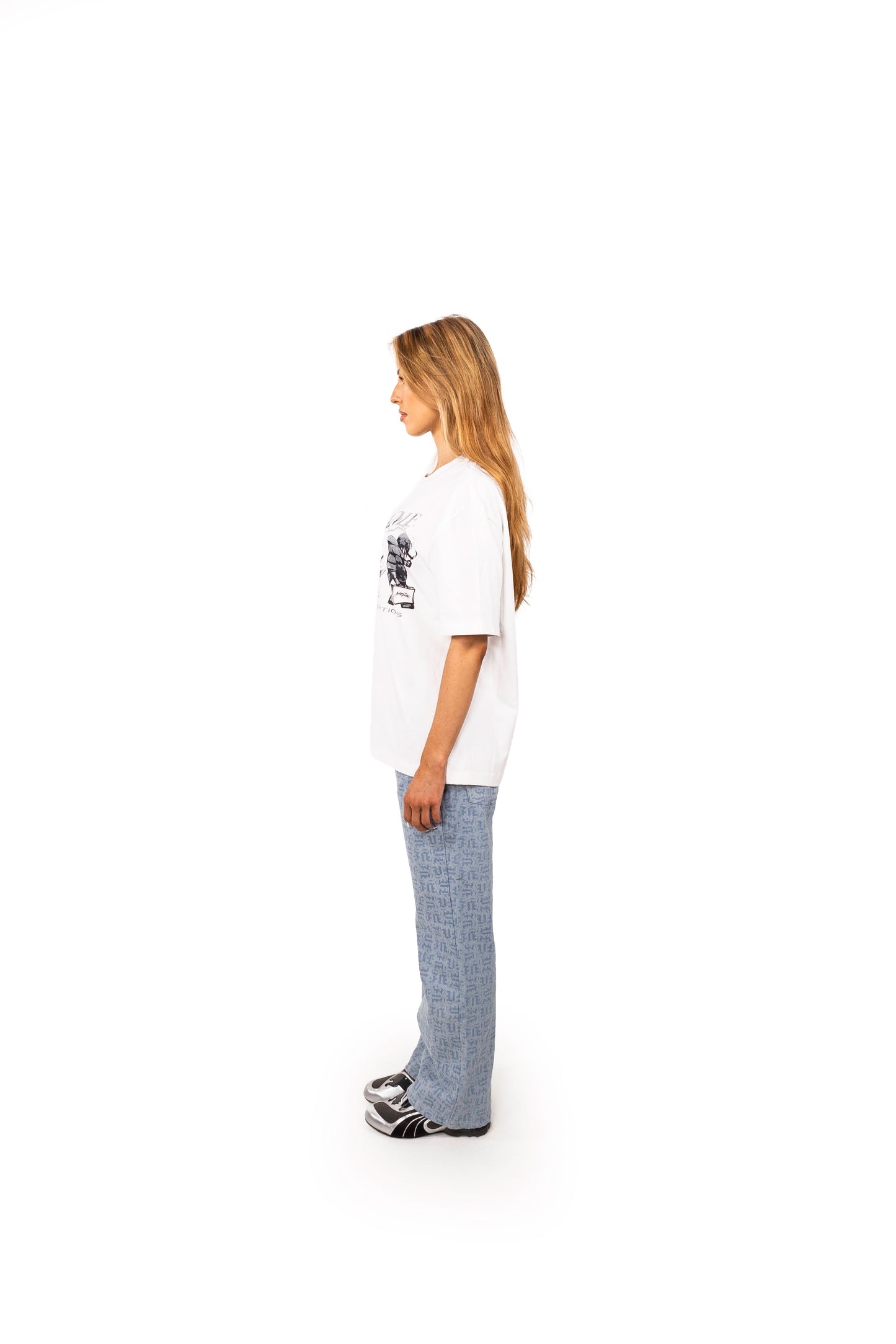 BLUE MONOGRAM JEANS UNISEX