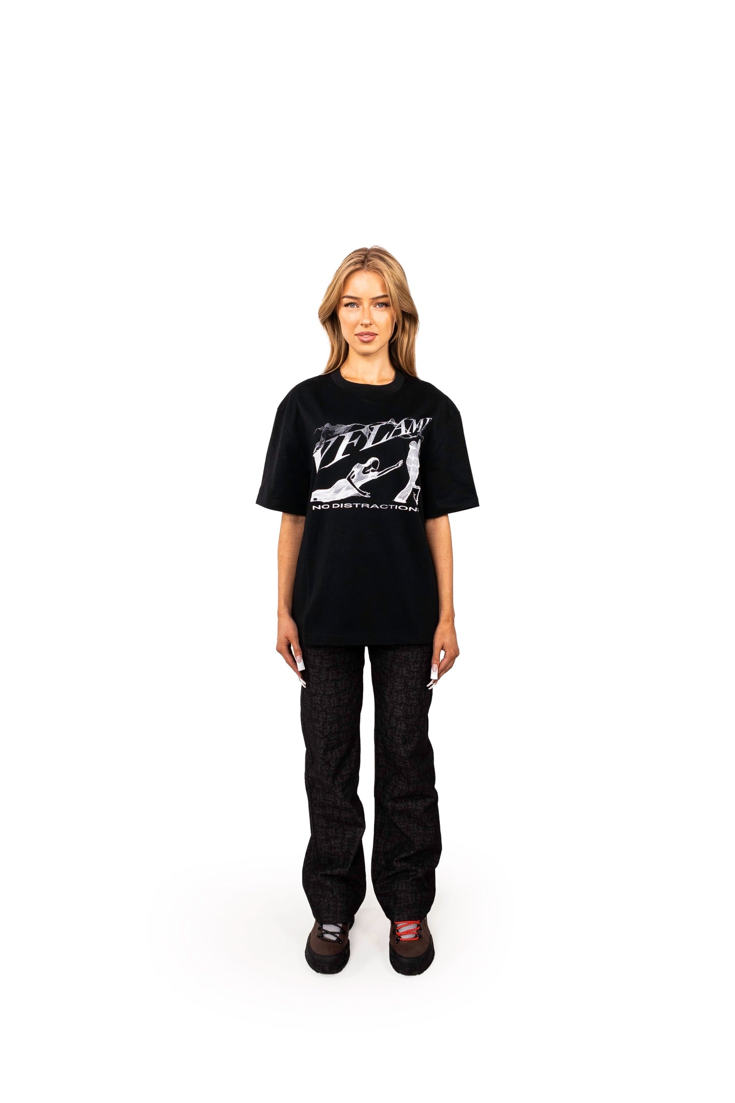 NO DISTRACTION T-SHIRT BLACK