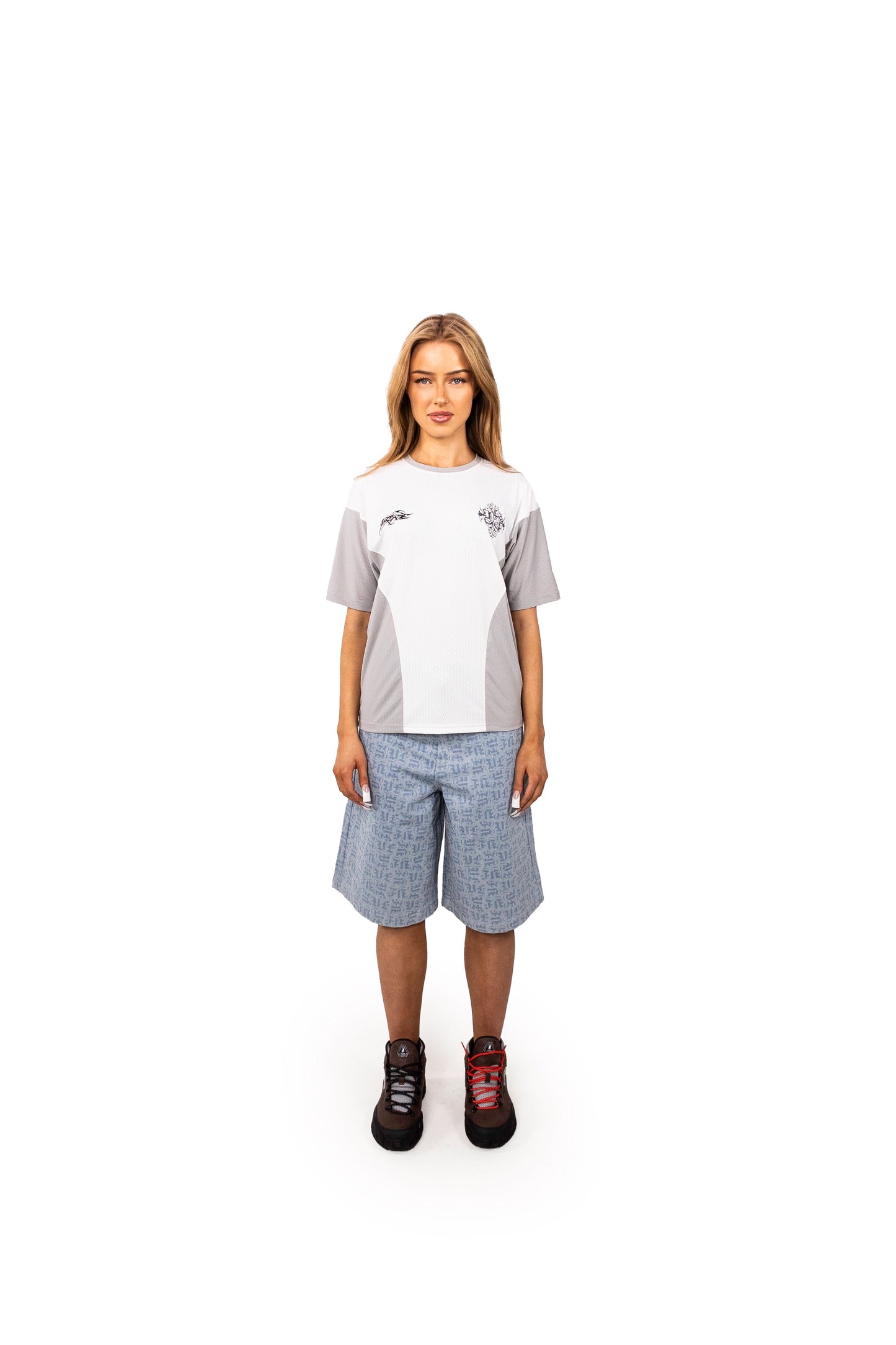BLUE MONOGRAM JORTS UNISEX