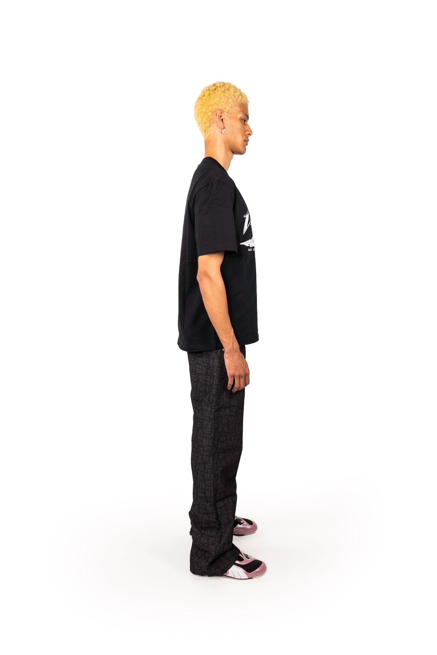 ANTIQUE OBLIQUE T-SHIRT BLACK