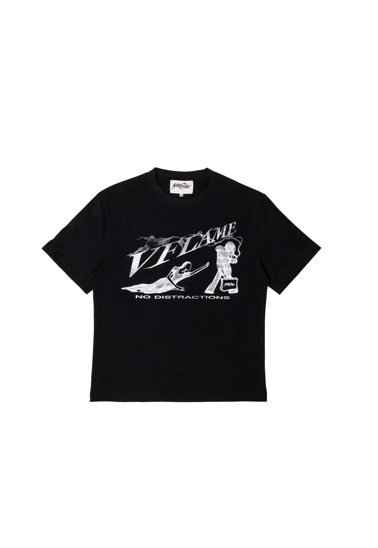 NO DISTRACTION T-SHIRT BLACK