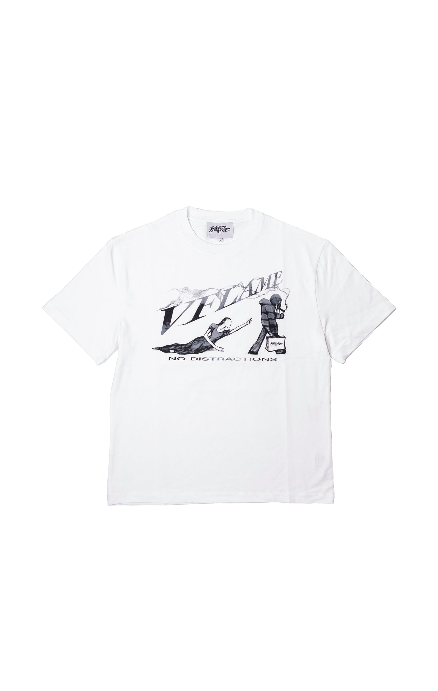 NO DISTRACTION T-SHIRT WHITE