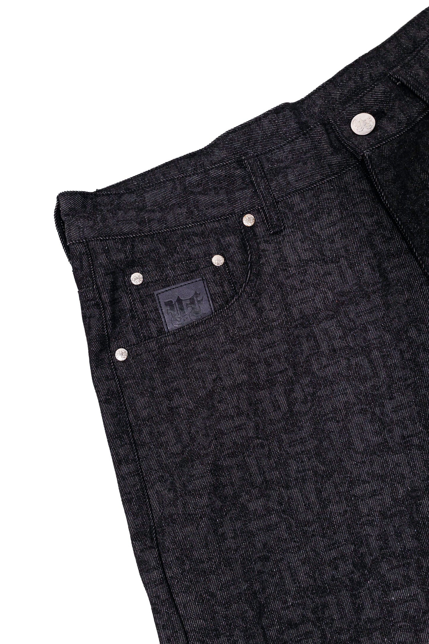 BLACK MONOGRAM JORTS UNISEX