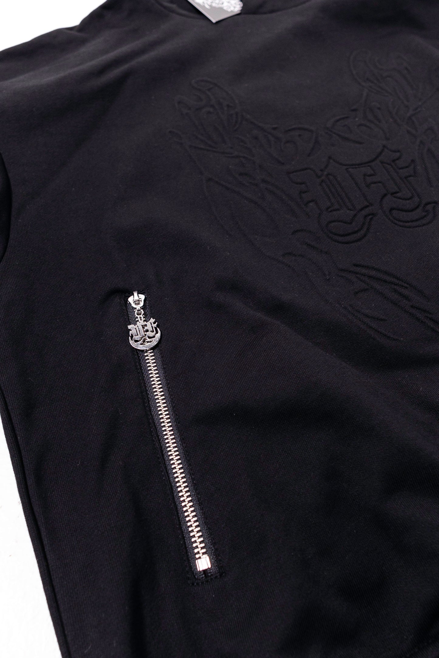 VF BLACK EMBOSSED HOODIE