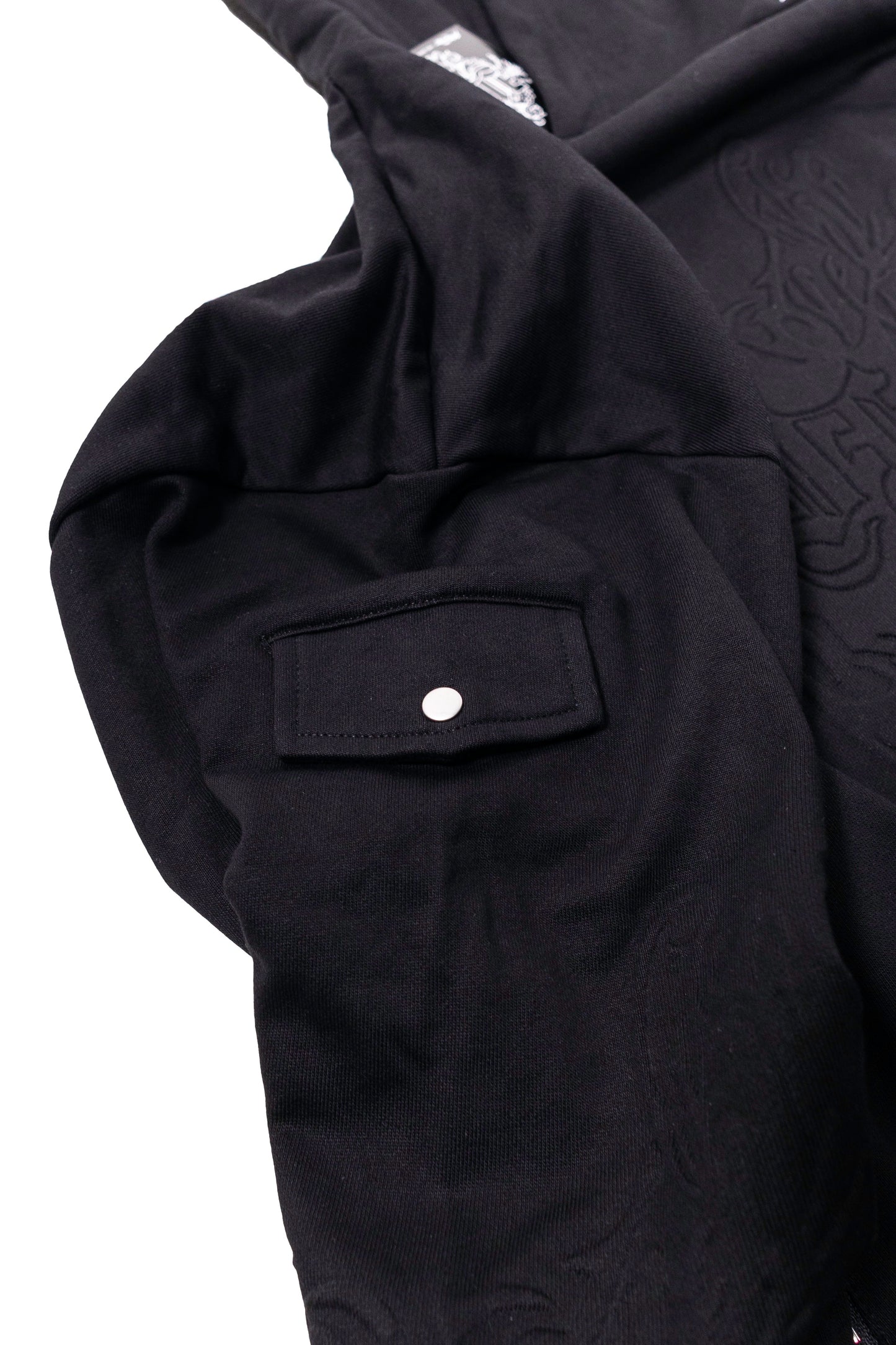 VF BLACK EMBOSSED HOODIE