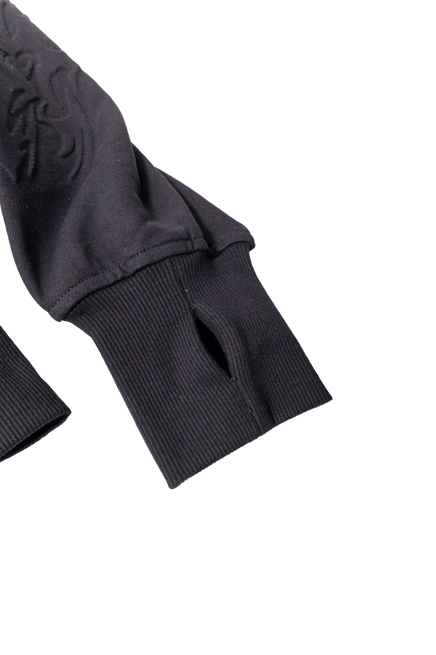 VF BLACK EMBOSSED HOODIE