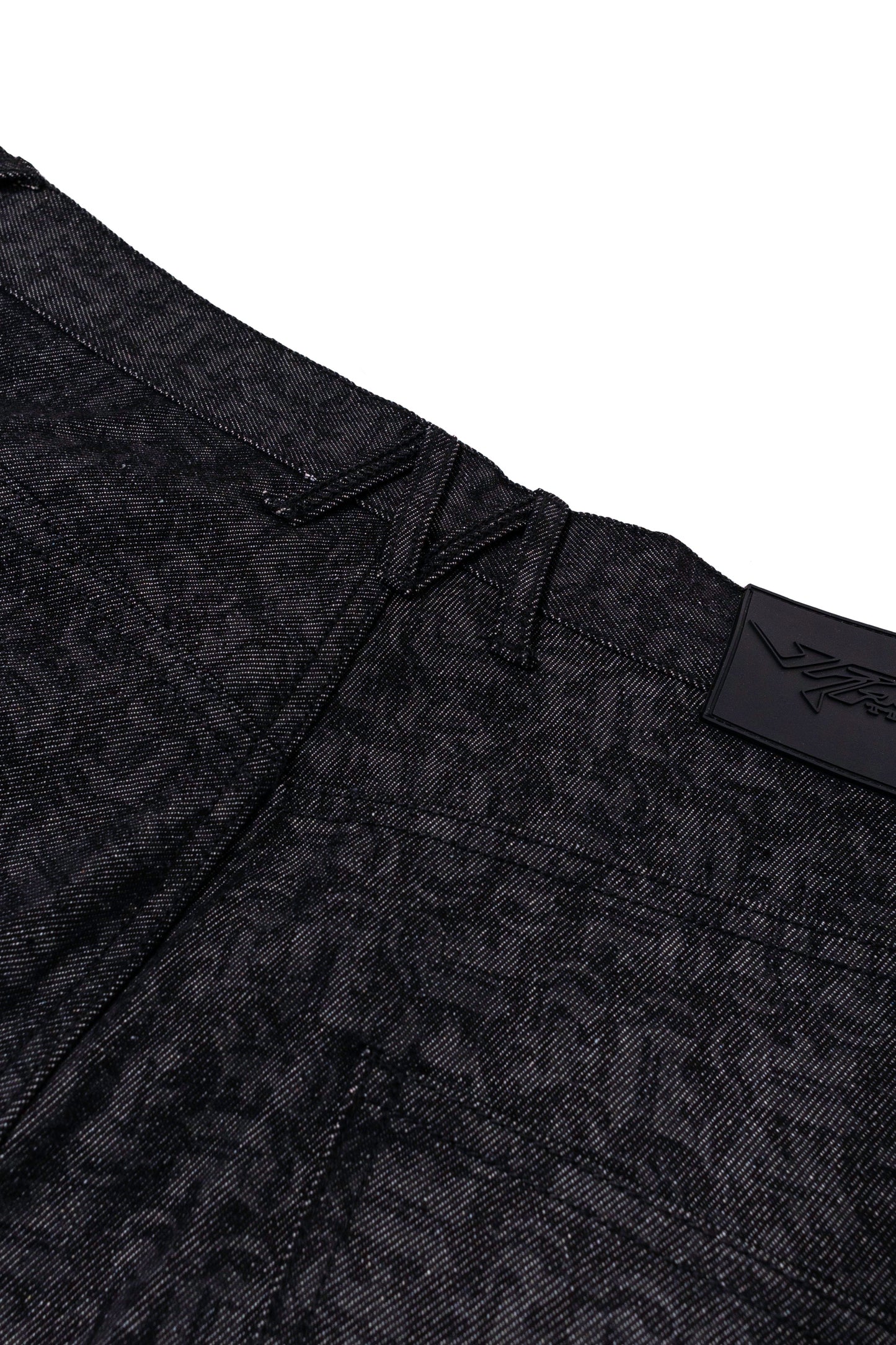 BLACK MONOGRAM JEANS UNISEX