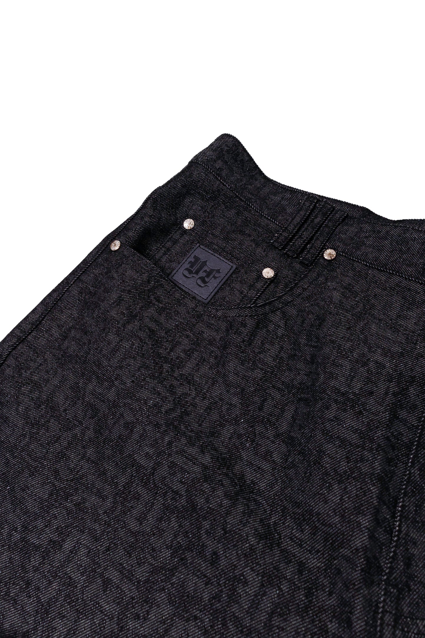 BLACK MONOGRAM JEANS UNISEX