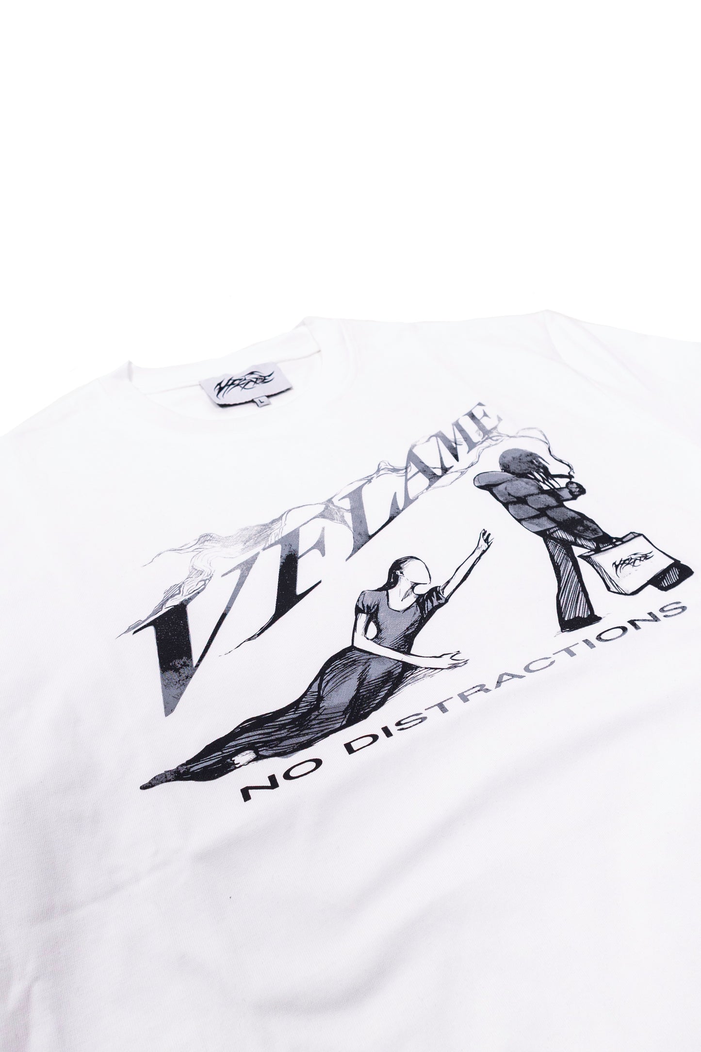 NO DISTRACTION T-SHIRT WHITE