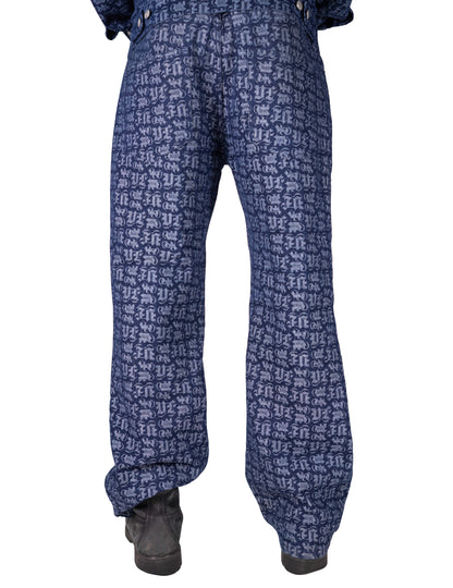 MONOGRAM DENIM JEANS