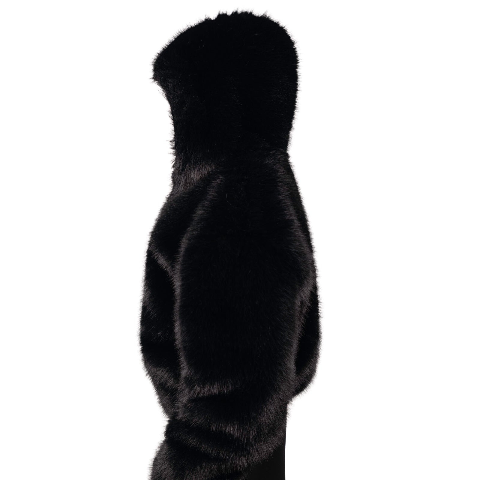 Black Phantom Faux Fur JACKET