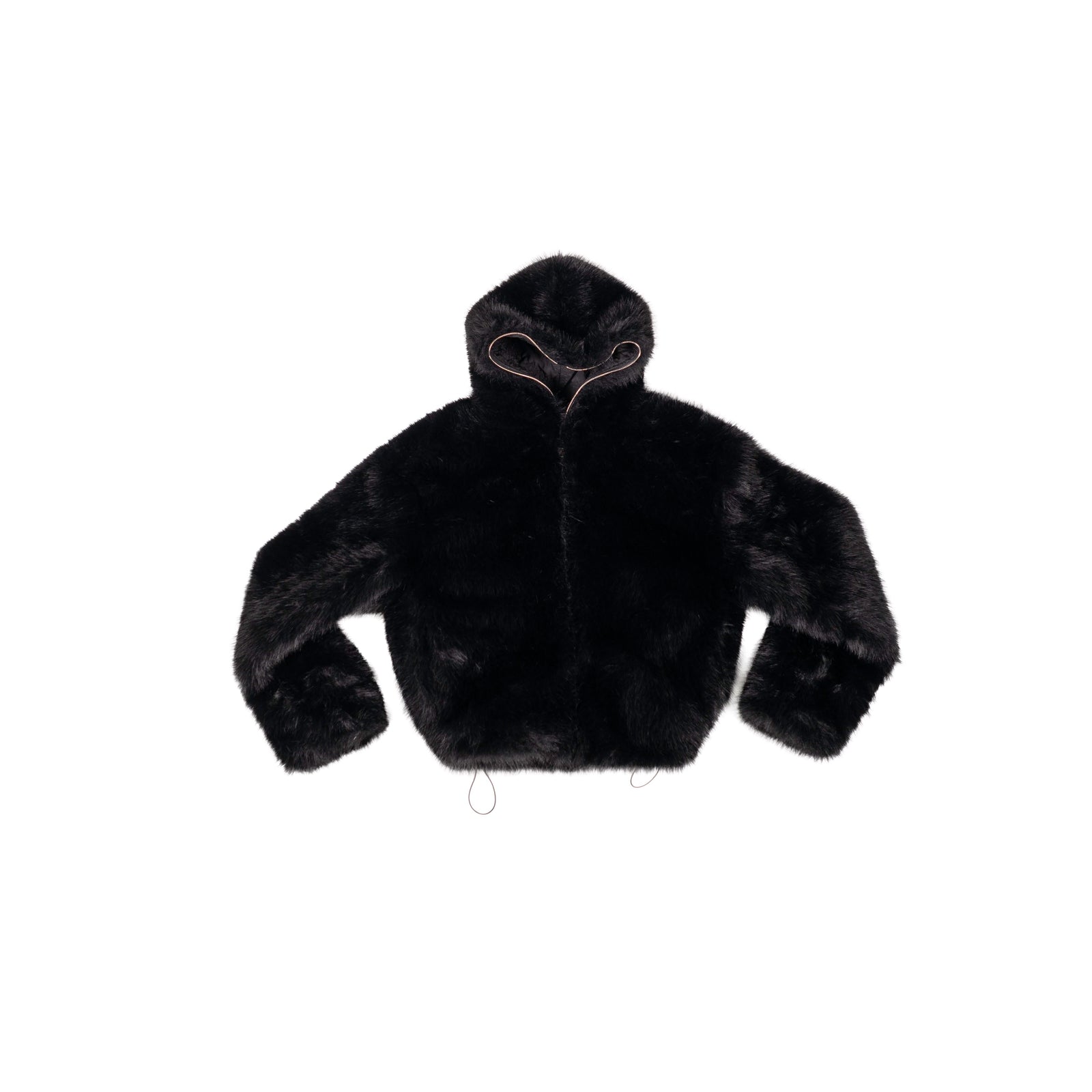 Black Phantom Faux Fur JACKET