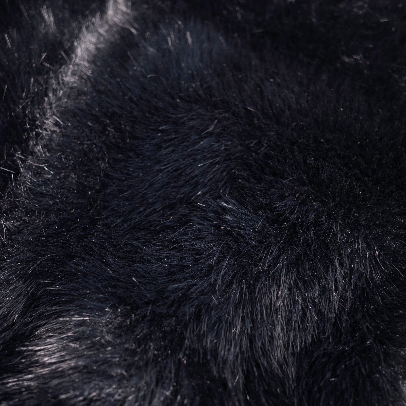 Black Phantom Faux Fur JACKET