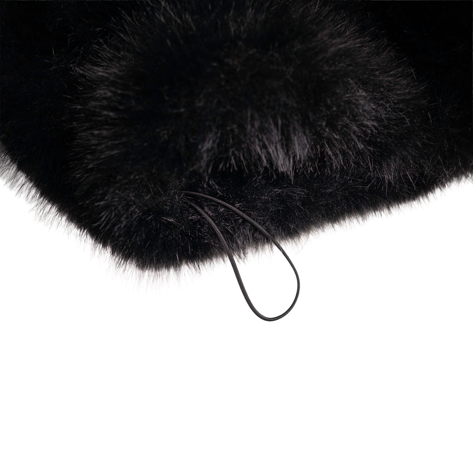 Black Phantom Faux Fur JACKET