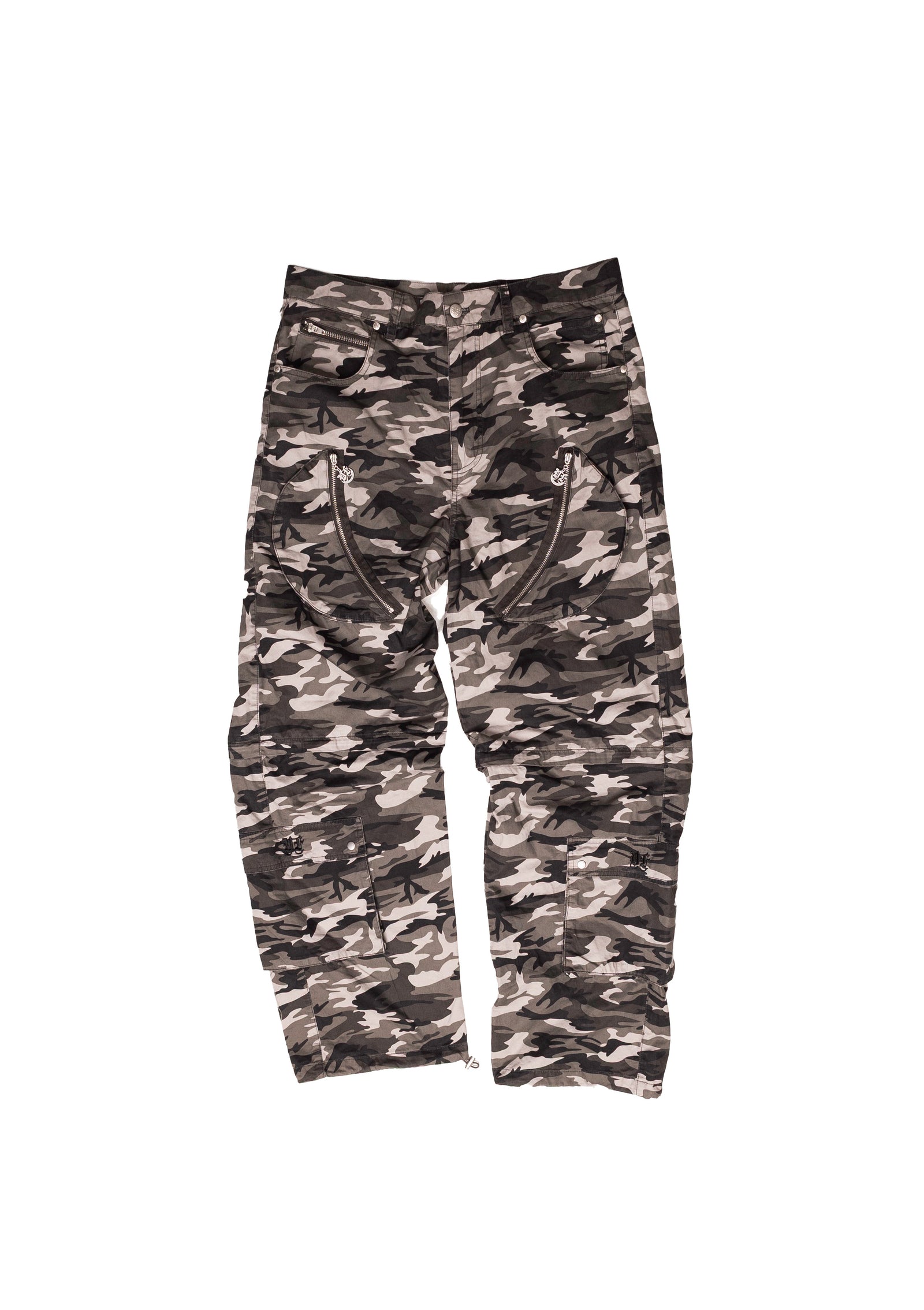 CAMOUFLAGE DETACHABLE CARGO PANTS