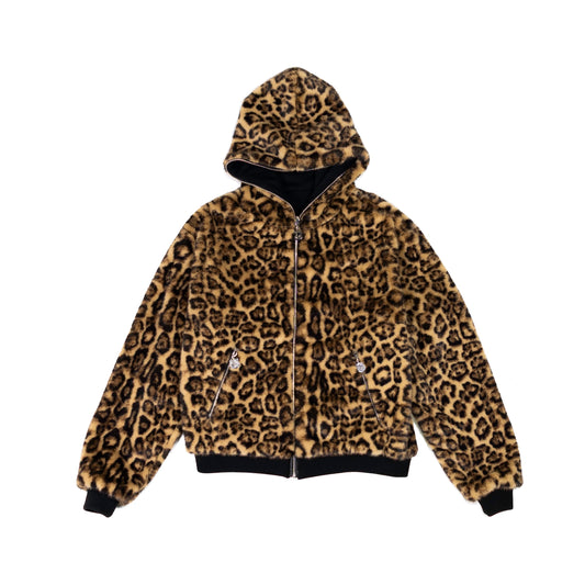 Leopard ZIP up Hoodie