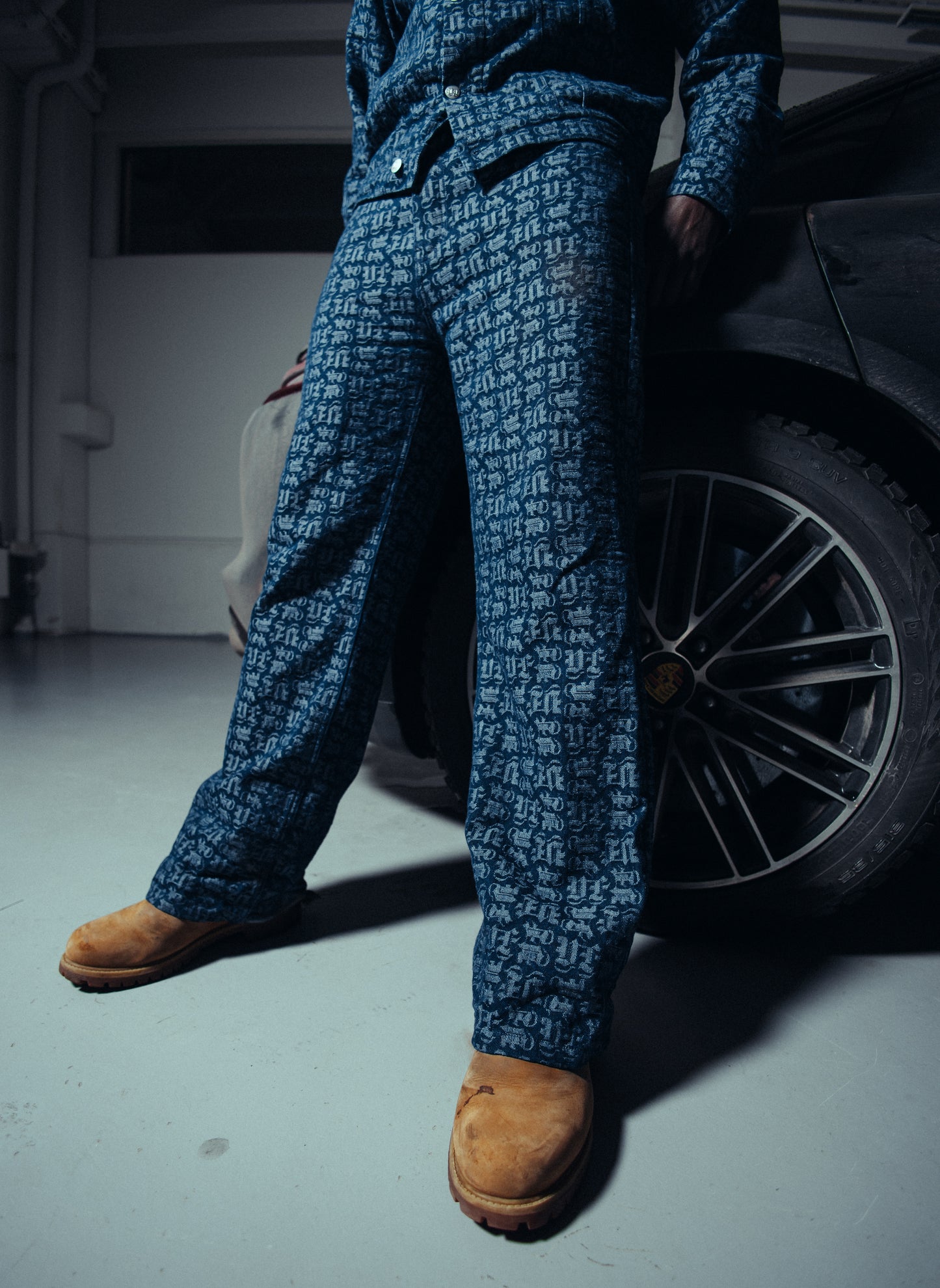 MONOGRAM DENIM JEANS