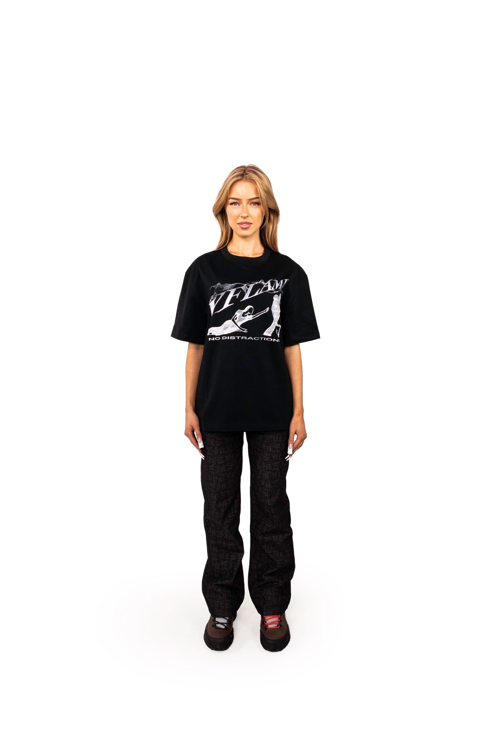 NO DISTRACTION T-SHIRT BLACK