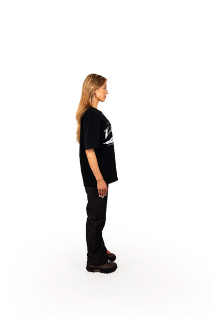BLACK MONOGRAM JEANS UNISEX
