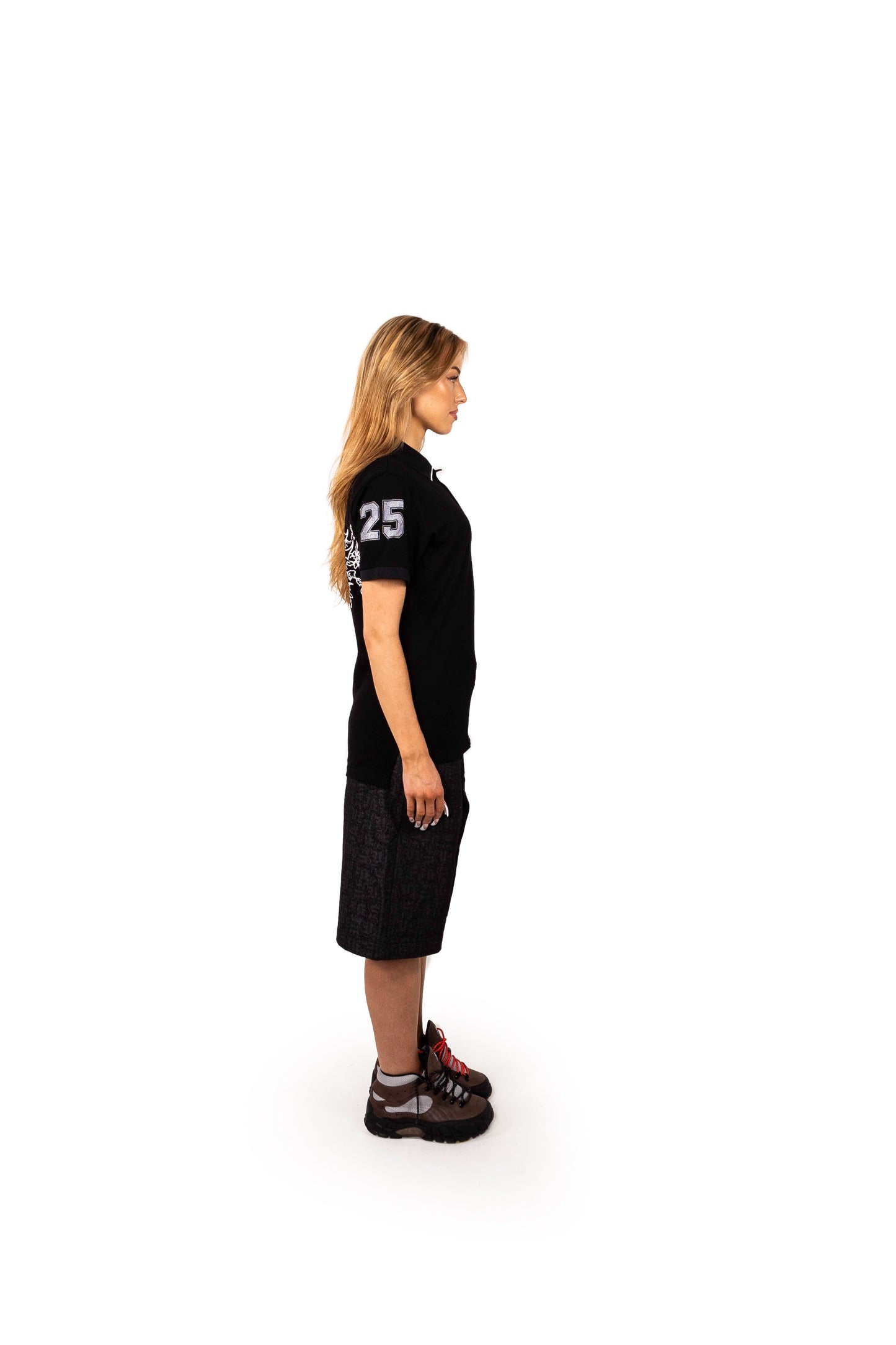 BLACK MONOGRAM JORTS UNISEX