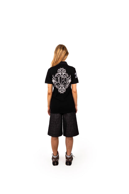 BLACK MONOGRAM JORTS UNISEX