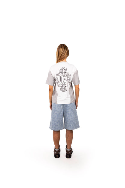 BLUE MONOGRAM JORTS UNISEX