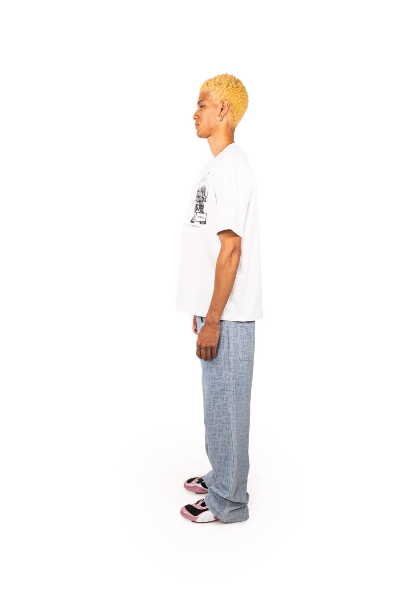 BLUE MONOGRAM JEANS UNISEX hover image
