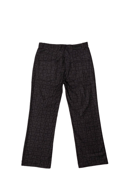 BLACK MONOGRAM JEANS UNISEX