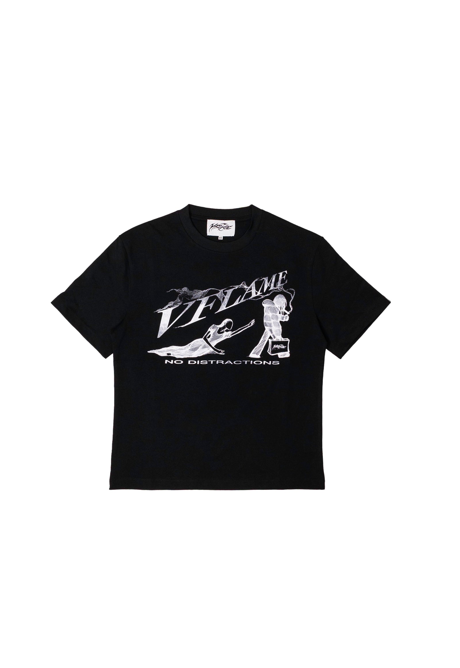 NO DISTRACTION T-SHIRT BLACK