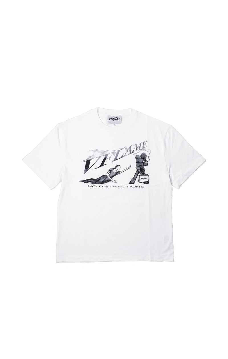 NO DISTRACTION T-SHIRT WHITE hover image