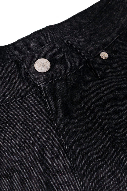 BLACK MONOGRAM JORTS UNISEX