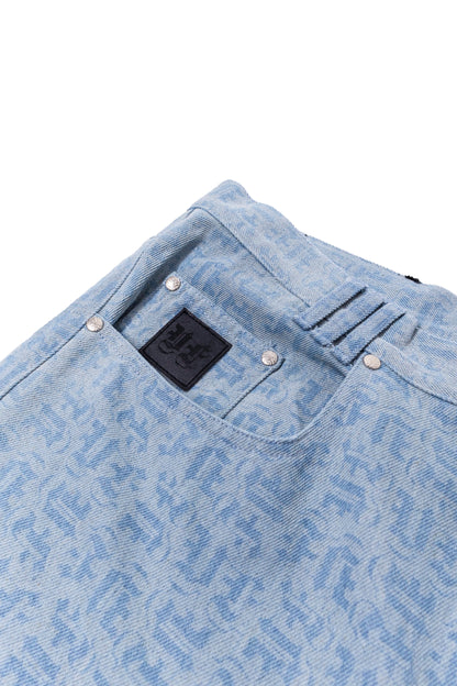 BLUE MONOGRAM JEANS UNISEX
