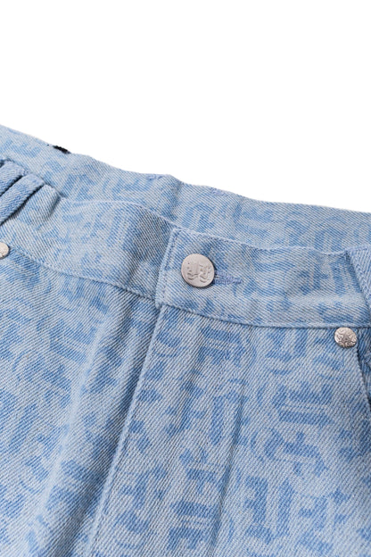 BLUE MONOGRAM JEANS UNISEX