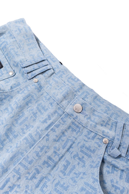 BLUE MONOGRAM JEANS UNISEX