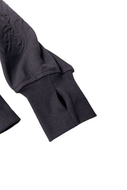 VF BLACK EMBOSSED HOODIE