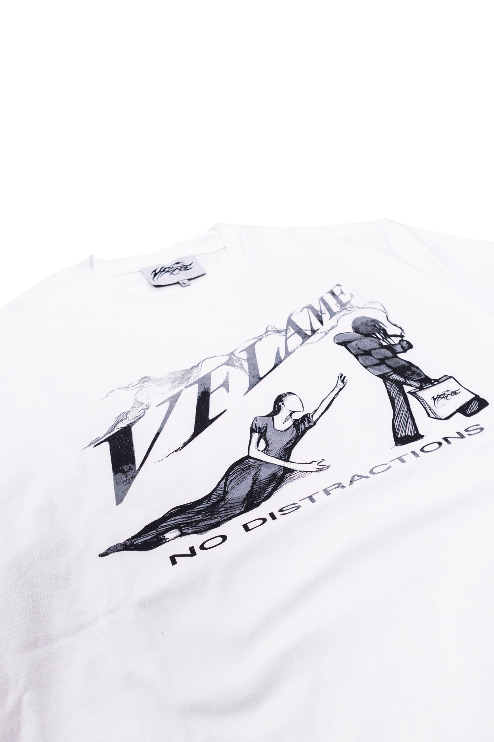 NO DISTRACTION T-SHIRT WHITE