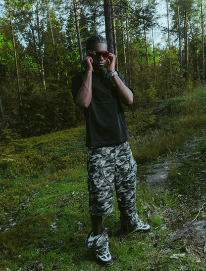 CAMOUFLAGE DETACHABLE CARGO PANTS